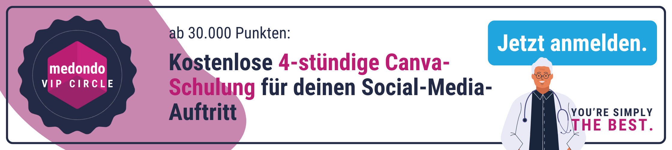 Medondo VIP Circle Banner Website Slide 4