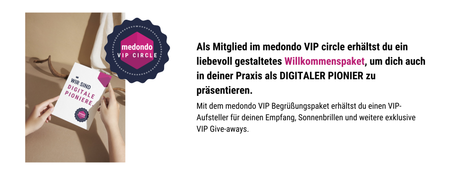 Willkomenspaket Banner VIP Circle
